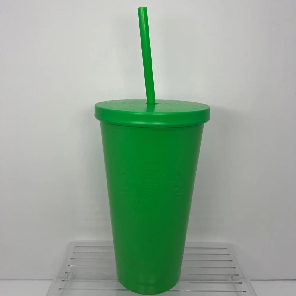 Starbucks Matte Lime Green Stainless Steel Insulated Cold Cup Tumbler 24oz